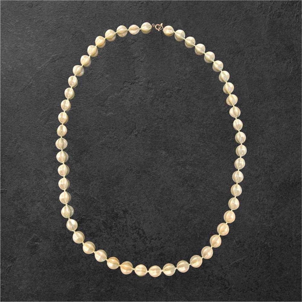 Light Mint Green Beaded Necklace